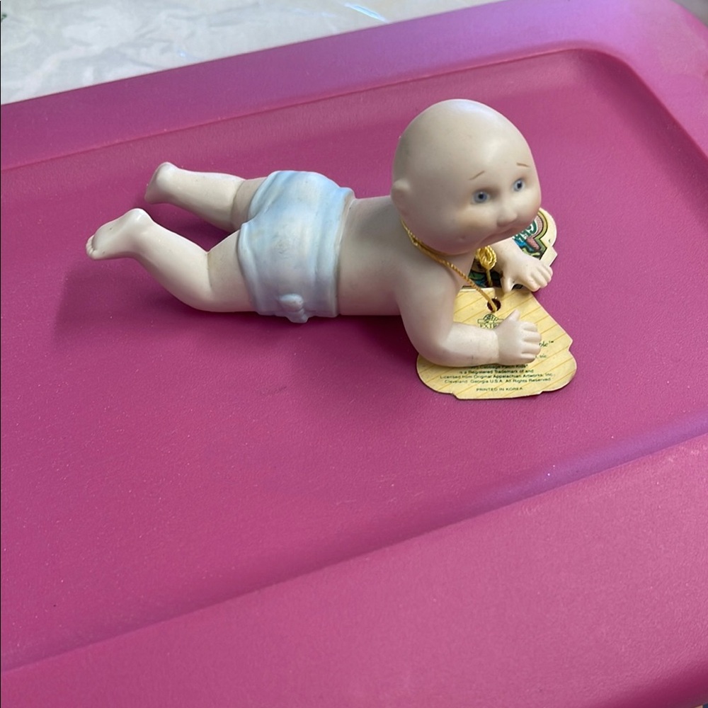 Porcelain Baby Figurine with Diaper